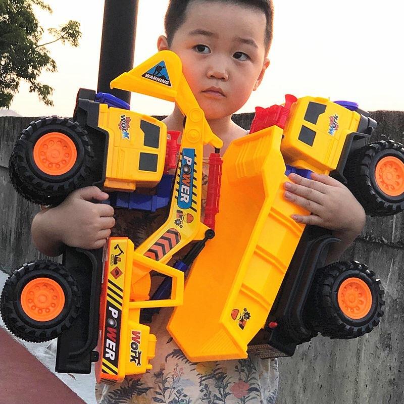 超大号挖掘机工程车儿童玩具车地摊热卖爆款车翻斗车汽车