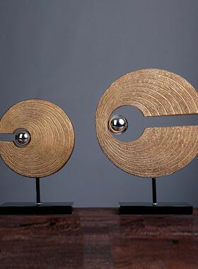 创意新中式现代家居软装饰品电视柜玄关办公室慧眼摆件树脂工艺品