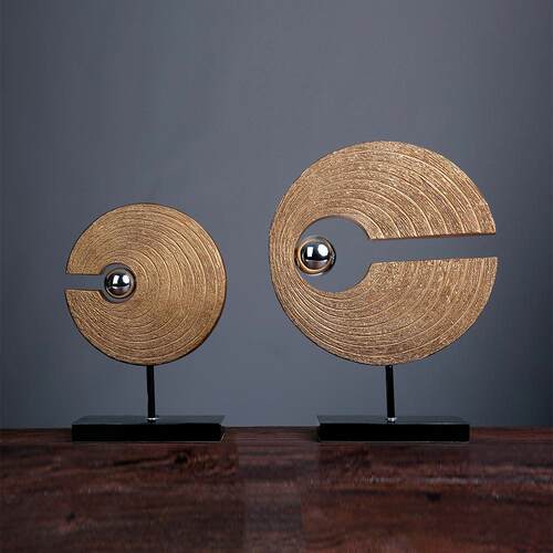 创意新中式现代家居软装饰品电视柜玄关办公室慧眼摆件树脂工艺品