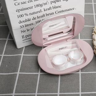 隐形眼镜盒便携美瞳盒子高级感免拧盖伴侣盒小巧磁吸护理收纳盒