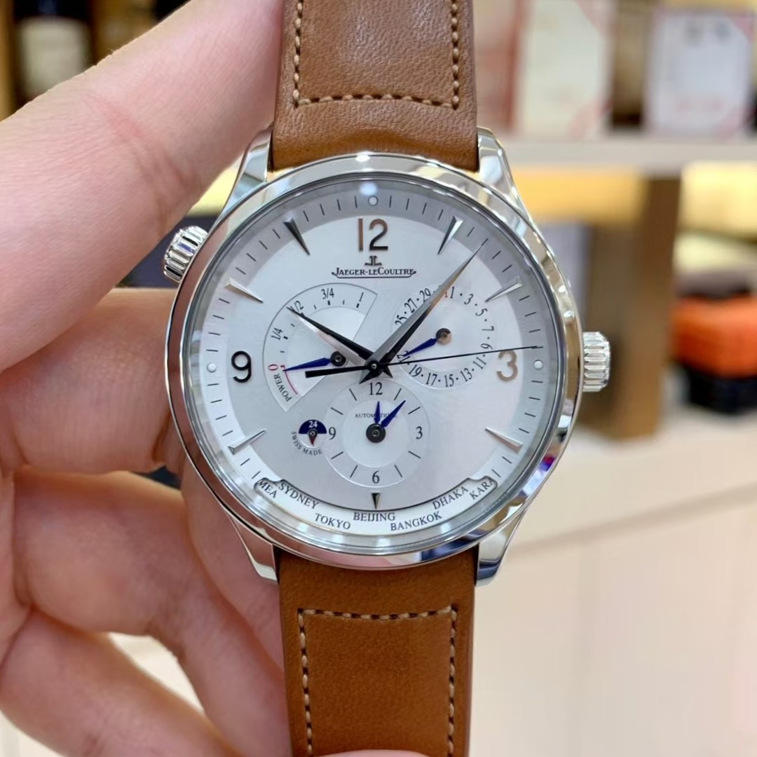 盒证98新积家大师双时区世界时4128420自动机械40mm男士手表正品,手表,瑞士腕表,淘宝优惠券,粉丝福利购,淘宝优惠卷