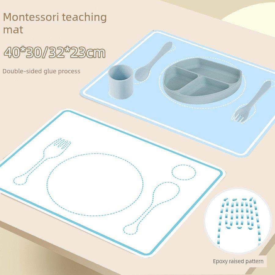 小学生食用级硅胶 蒙氏餐垫 幼儿园专用餐垫 儿童独立用餐餐垫,餐饮具,餐垫,淘宝优惠券,粉丝福利购,淘宝优惠卷