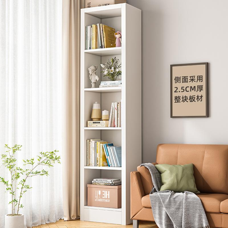 简易书架落地靠墙客厅转角置物架多层窄夹缝收纳柜子小书柜储物柜