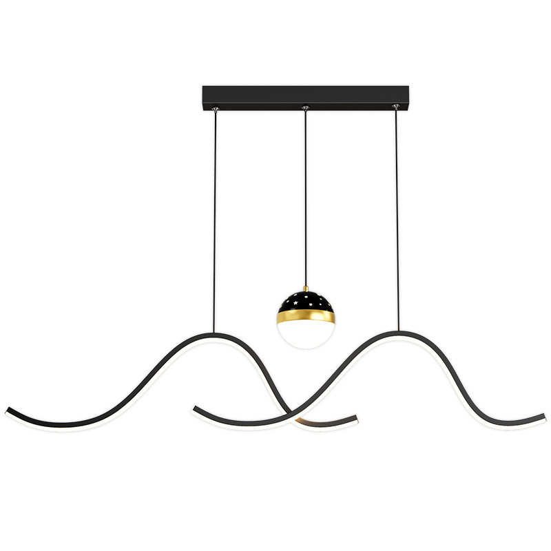 星空顶极简餐厅吊灯现代简约轻奢高端餐桌灯设计师新款艺术饭厅灯