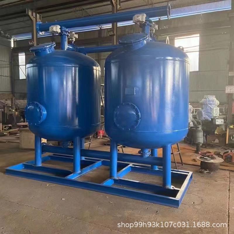 高效石英砂过滤器罐高速多介质机械砂沙缸砂石纤维球高速浅层砂