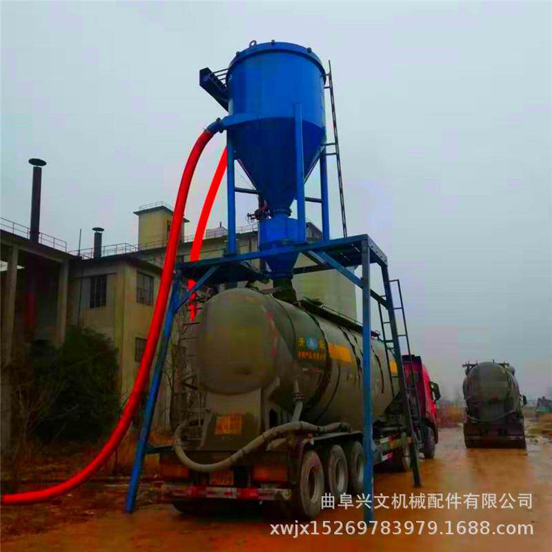 济宁粉煤灰库房自动化装车机环保无尘气力输送机石灰粉真空装罐机