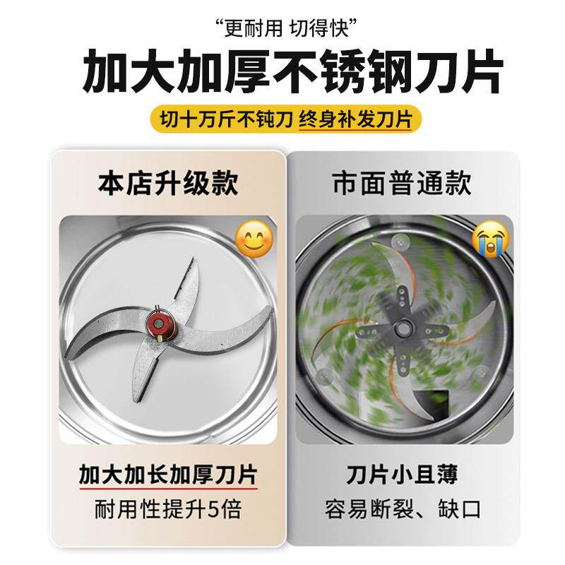 碎菜锈钢新款喂鸡家不用多功能绞祁桦制造菜机铡机喂机鸡鸭粉碎草