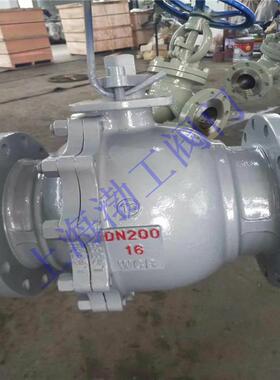 Q41F-40C手动铸钢法兰球阀软密封浮动式球阀重型高温蒸汽球阀