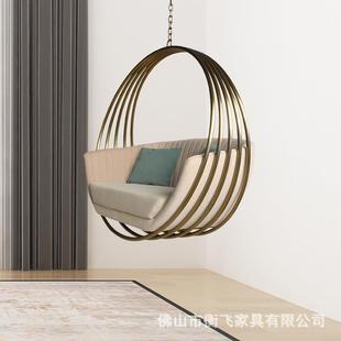秋吊椅卧家用室内客厅阳台室悬休挂闲椅子BOR摇椅吊篮不锈千钢沙