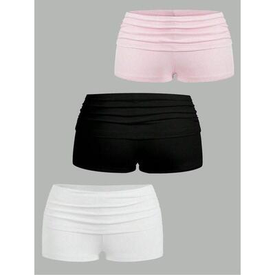 3-Piece Short Pants Set Casual Summer Shorts for Women