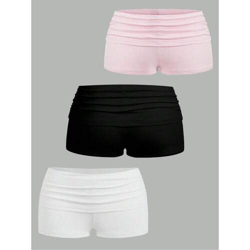 3-Piece Short Pants Set Casual Summer Shorts for Women
