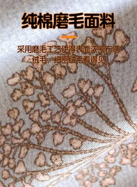 A0类加厚DW-002-1纯棉磨毛被套单全棉150x20X230被罩被单件冬季20