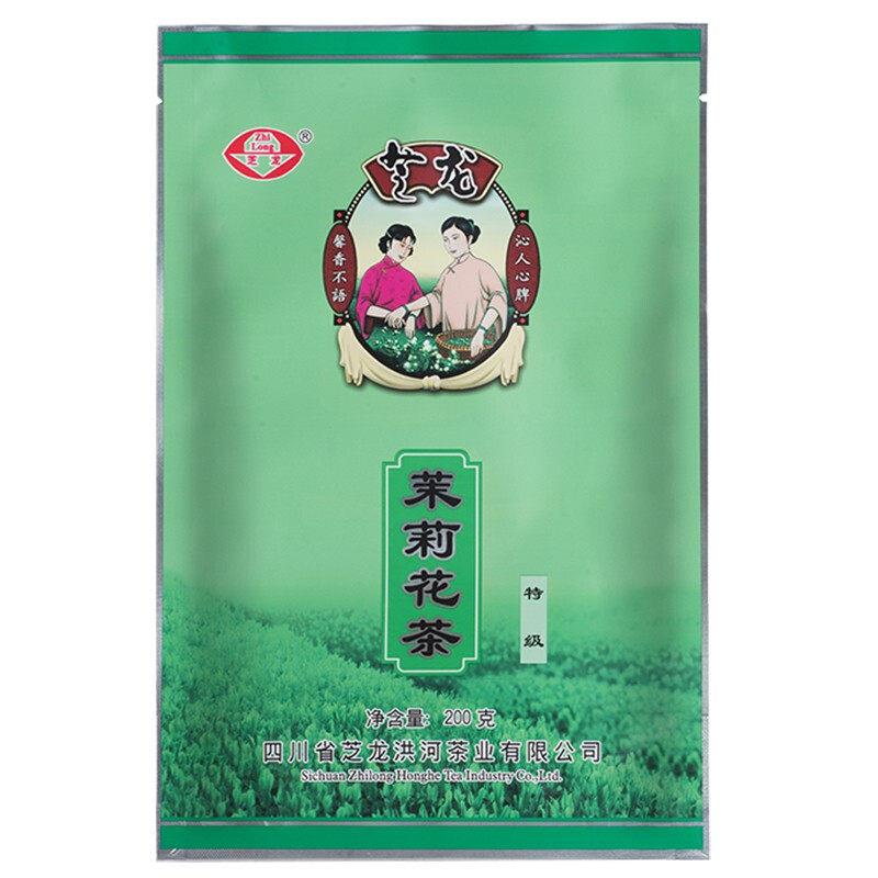3件包邮 芝龙洪河茉莉花茶特级200g 浓香型花茶成都龙泉驿洪河茶