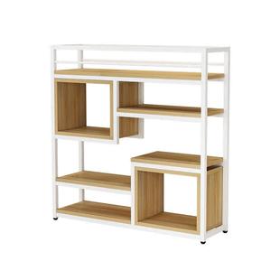 办公矮隔断置物架铁艺屏风展示架多层隔断矮墙公司双面矮隔断花架