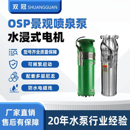厂家直供QSP(F)景观喷泉泵铸铁三相大流量潜水泵扬程音乐喷泉泵