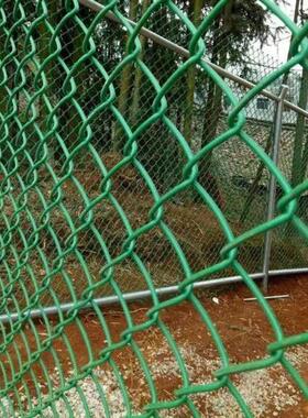 包塑勾花网菱形养鸡防护网绿色家用网围栏养狗铁丝网塑料网格加粗