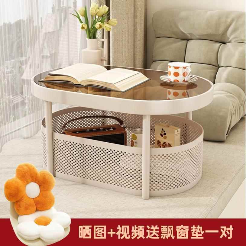 创意北欧飘窗小桌子极简小茶几奶油风榻榻米茶桌学习桌