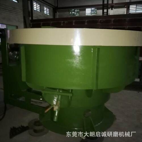 厂家自产自销震动光饰机欢迎试样环保隔音盖振动研磨机