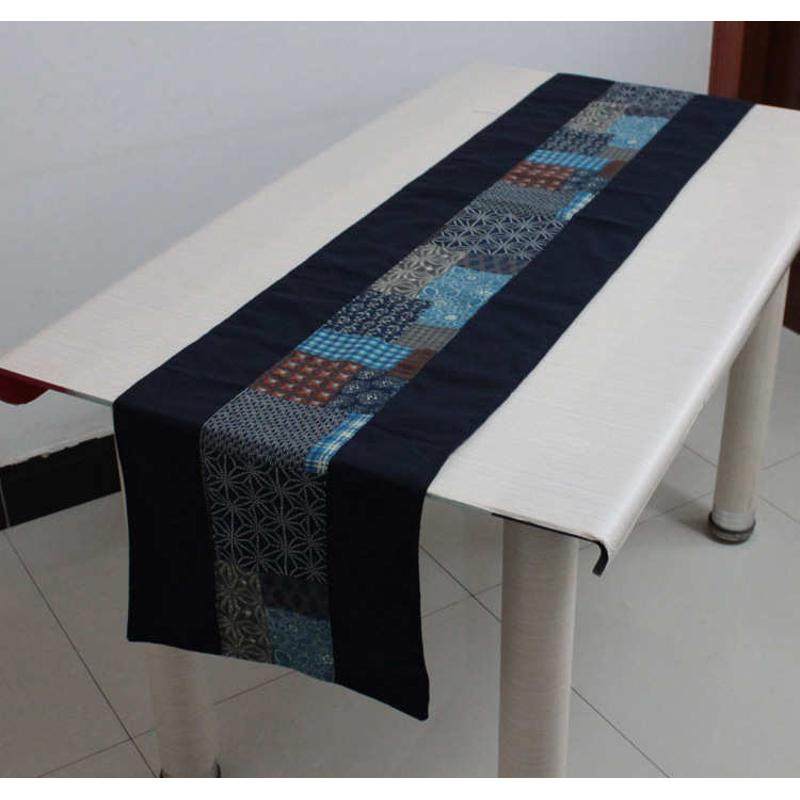 明清古典棉麻桌旗深色手工拼布印花茶席拼接茶旗茶垫禅意复古布艺,居家布艺,桌旗,淘宝优惠券,粉丝福利购,淘宝优惠卷