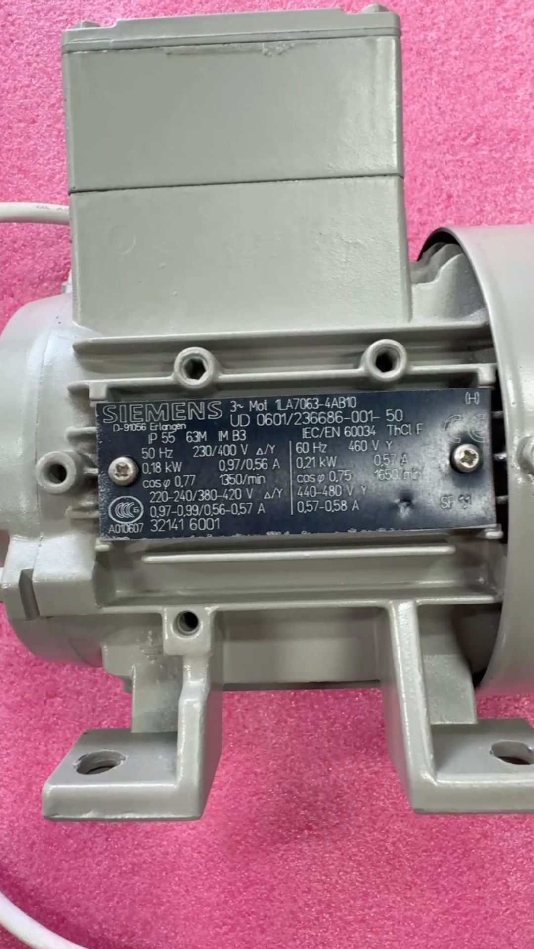 #电机，1LA7063-4AB10，西门子电机，全新拆机，成