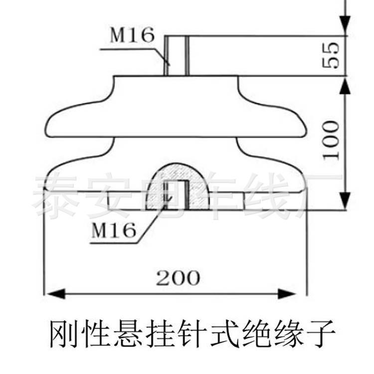 防污闪耐腐蚀 35k地铁用刚性悬挂针式绝缘子