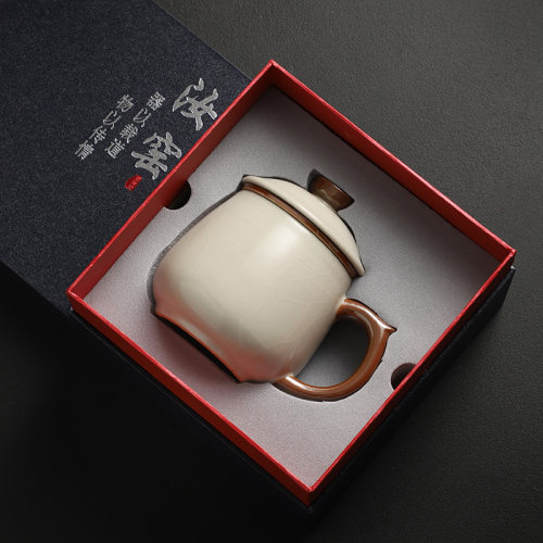 茶水用陶瓷杯茶杯杯泡茶杯女马克过滤办公汝窑分离男士水杯子个人