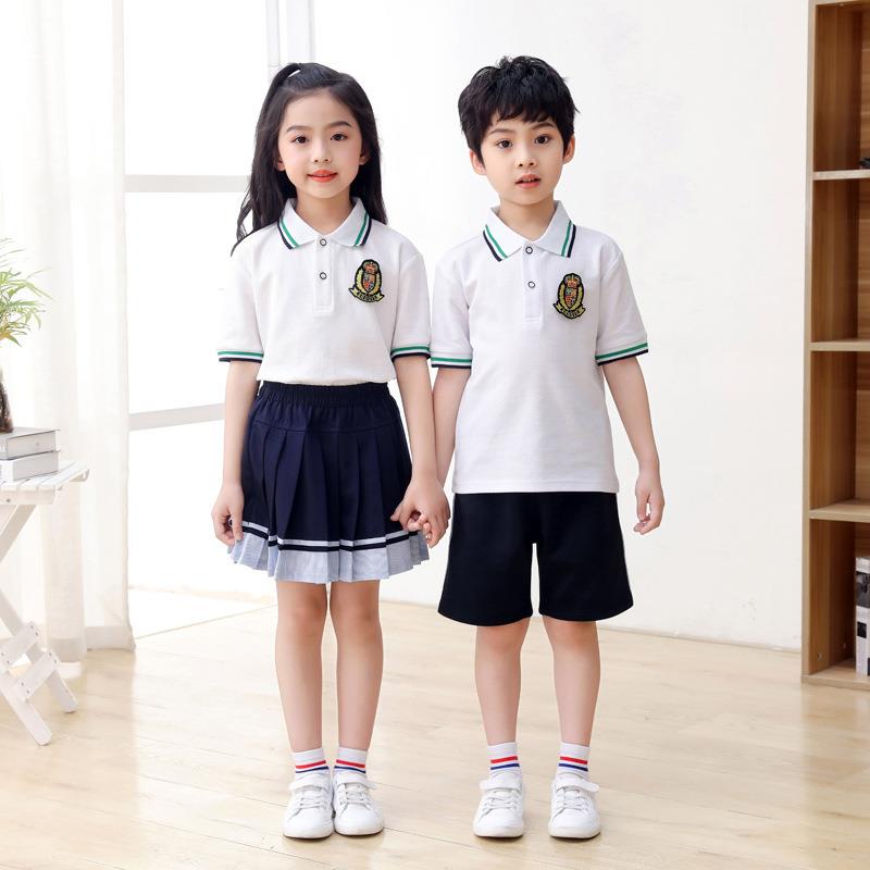 幼儿园园服夏装英伦风儿童毕业班服短袖校服套装小学生夏季1691