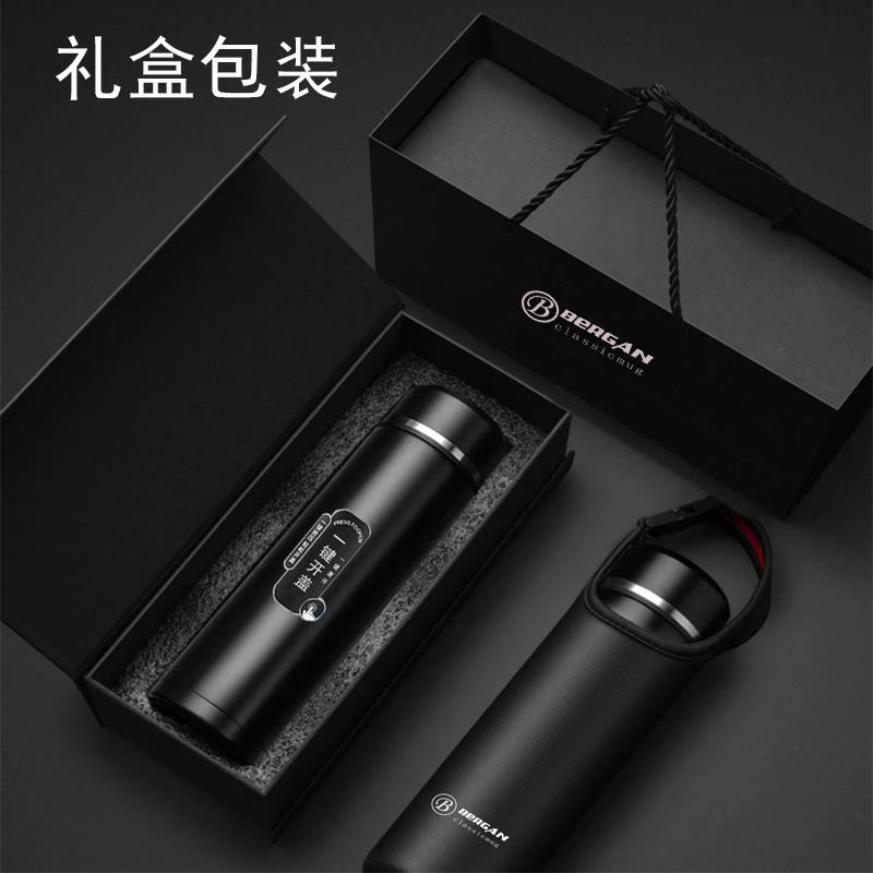 正品er男gans保温杯高档一键盖316开无缝抗菌水杯车载泡B茶杯子定