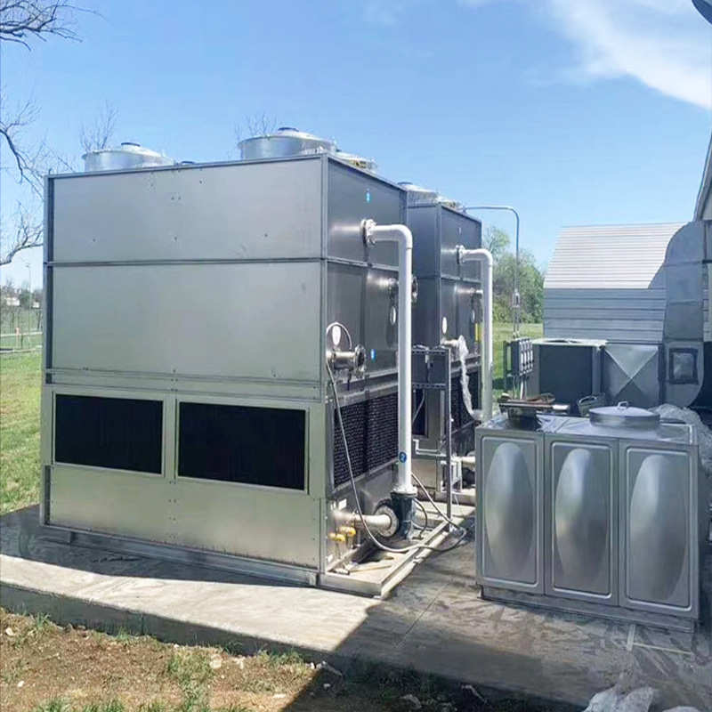 玻璃钢冷却塔冷却水塔工业圆形逆流超低噪音方形闭式降温设备l