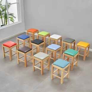 商用小吃面馆实木椅子早餐店快餐店凳子饭馆饭店火锅店凳子