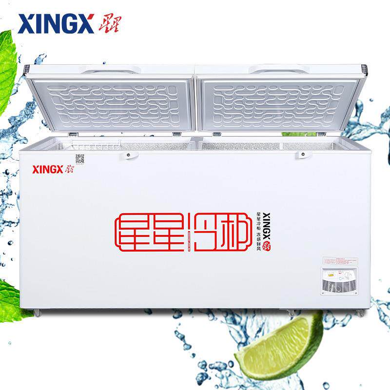 XINGX/星星 BD/BC-518G冰柜卧式 商用单温 冷冻冷藏转换大冷柜