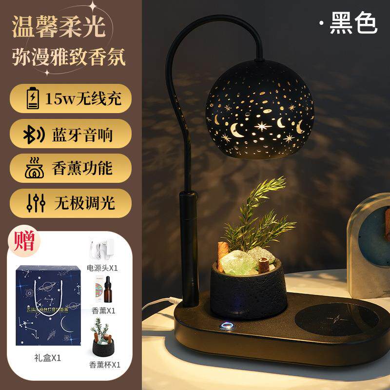 正品无卧线充台电蓝牙音箱灯音响小灯室床头灯实用生日礼物香薰夜