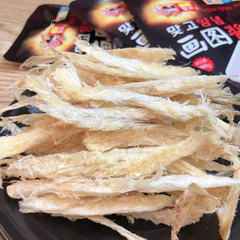 延边特产明太鱼丝即食鱼干新货宣板鱼丝500g真香朝鲜族手撕棒鱼丝