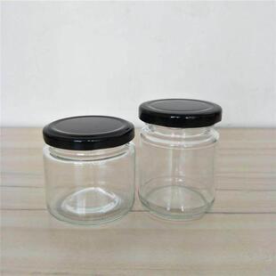 Circular jam honey bottle bottles pickles jar glass jars