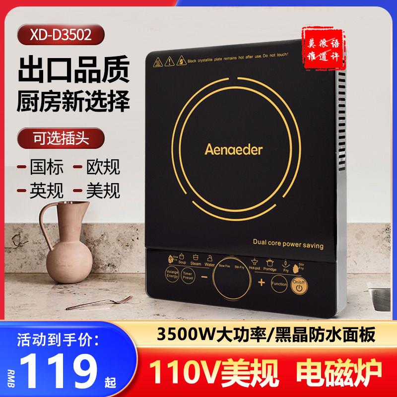110V美规220欧规大功率电磁炉家用猛火爆炒多功能炒菜火锅电池炉
