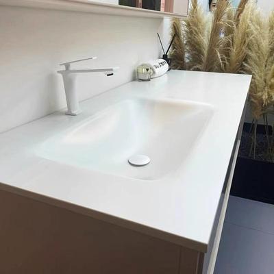 岩板热弯一体盆洗漱台可定制浴室柜洗脸盆面盆薄边盆卫生间洗手盆