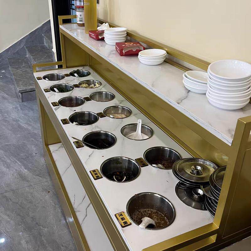 自助小料台火锅店调料台商用饭店饭厅酱料台烤肉店串串蘸料台定制