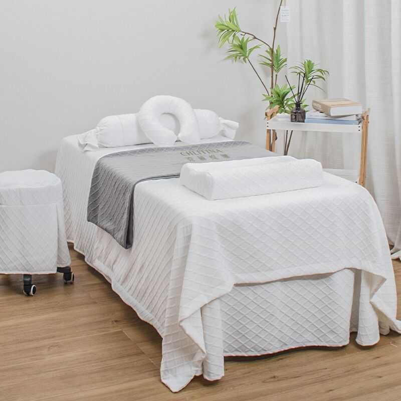 网按摩高档奢红床罩专用美容院四季2023床件套床四美容通用轻新款