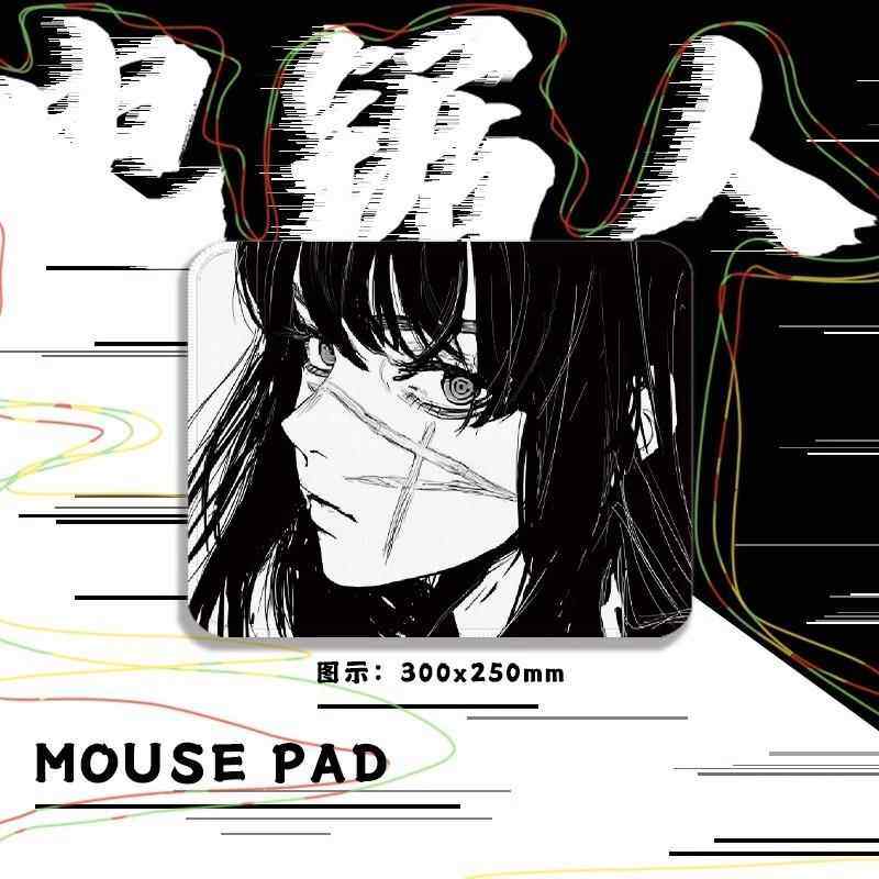 电锯人头像系列小号卡通黑白鼠标垫键盘垫男女办公游戏笔记本桌垫
