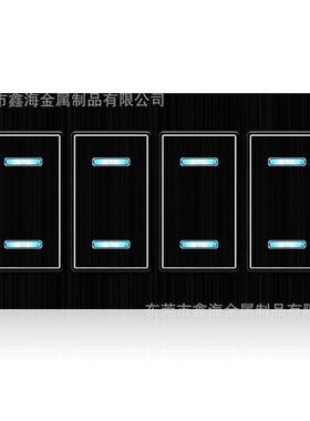 制鑫海金属拉丝双条黑灯色大巴KGV艇车改装船型游房车电源开关控