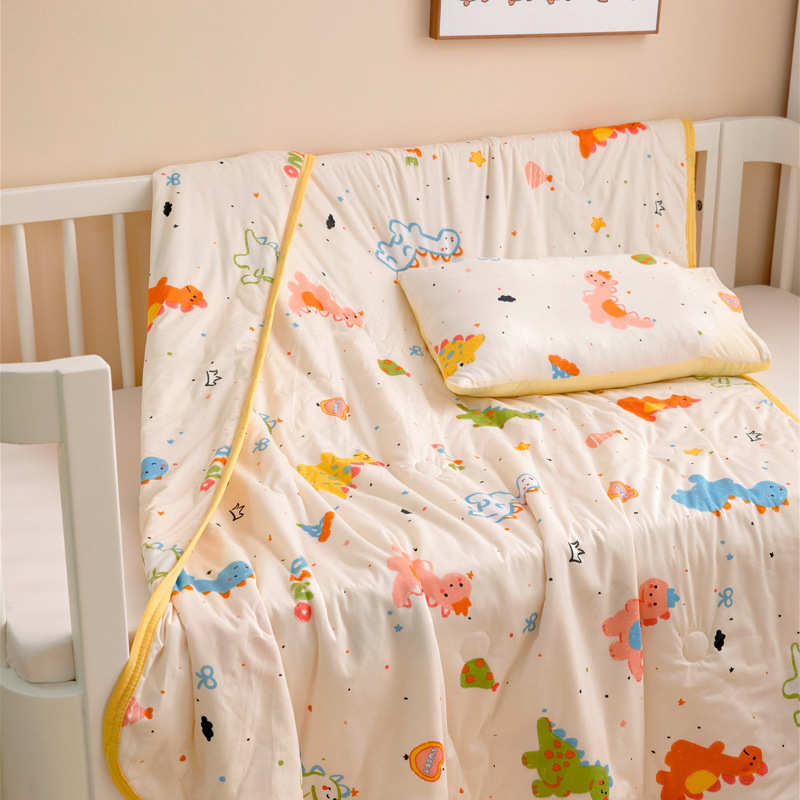 a类幼儿园空调被针织棉夏凉被儿童午睡120*150cm单人被夏天薄被子