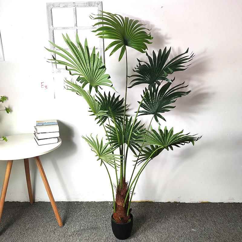 热带葵唐棕仿真盆栽植室内落地植物造景100蒲绿葵假树盆景摆件