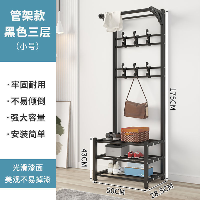 挂卧室新款架换鞋可坐衣帽架凳简易落地多功能衣服架置门口物家用