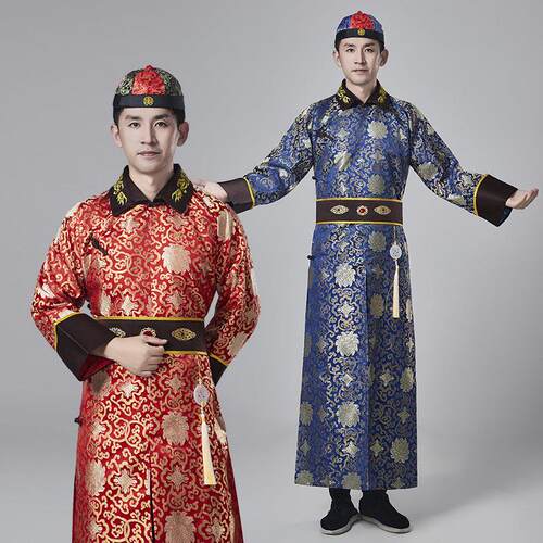 采购产品清代古装，兄弟四人装，兄弟演出服，兄弟演出服，宫廷比