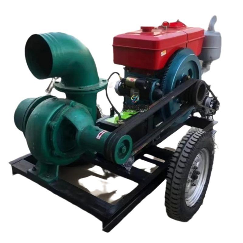 8寸口径离心泵抽水泵水冷柴油机整机框架款流量大