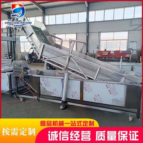 全自动冻盘肉制品解冻流水线 不锈钢鸭爪鸡爪冻肉解冻机设备