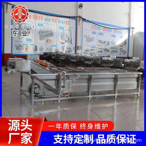 花椒天马材清洗设备海鲜喷淋气泡清洗机自动清洗食品级蔬果