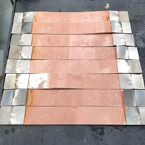 分子扩散焊接铜箔铜巴铜排镍片新能源软连接Busbar焊接样品