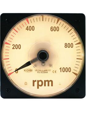 kdsi指针式转速表LS-110 DC20mA 1000rpm黄光24V 电流输入20mA