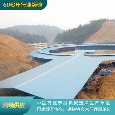 烧结砖红砖焙烧旋转高温窑炉辊道输送移动出口建造砖厂隧道窑